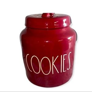 Rae Dunn Maroon Cookies Canister BNWT